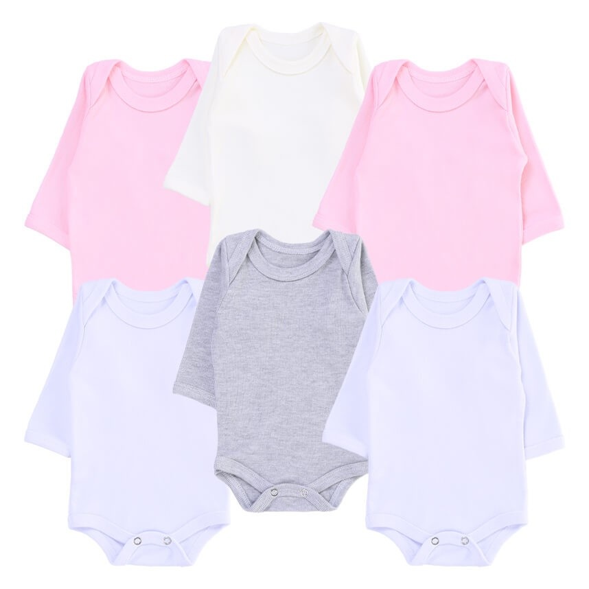 Kit Body Bebê Manga Longa: Conforto e Estilo!