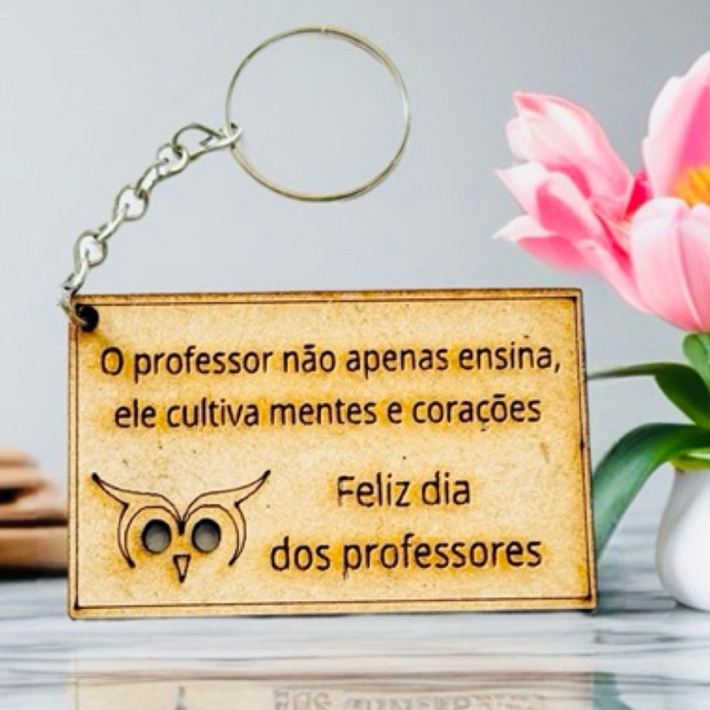 Kit Chaveiro Sortido Dia dos Professores – MDF Decoração Festa