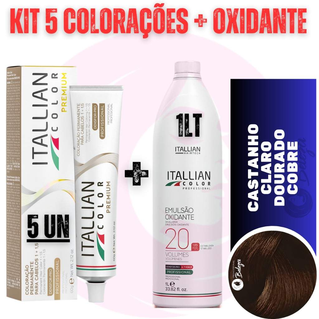 Kit Coloração Itallian Color: Cobertura e Brilho!