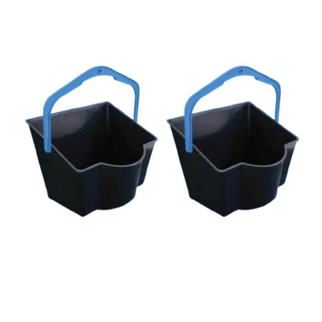 Kit de 2 Baldes de Pintura 6 Litros: Leve, Resistente e Fácil de Limpar