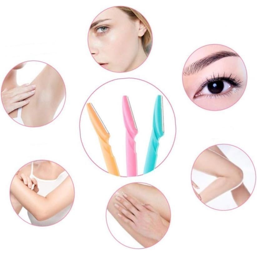 Kit de 6 Lâminas para Sobrancelhas e Rosto com Dermaplanagem Profissional
