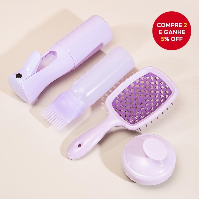 Kit de Cuidados com Cabelos Profissional 4 em 1