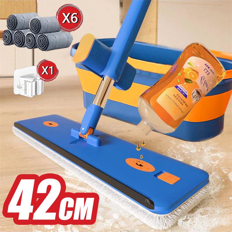 Kit de Limpeza Mop Lazy S10 9 Peças: Limpeza Rápida e Prática para Todos os Ambientes