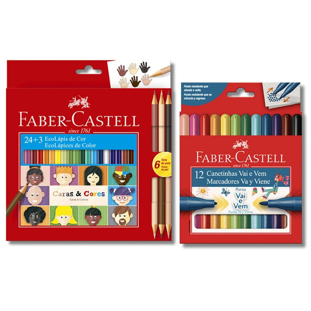 Kit Escolar Faber-Castell: Cores e Diversão!
