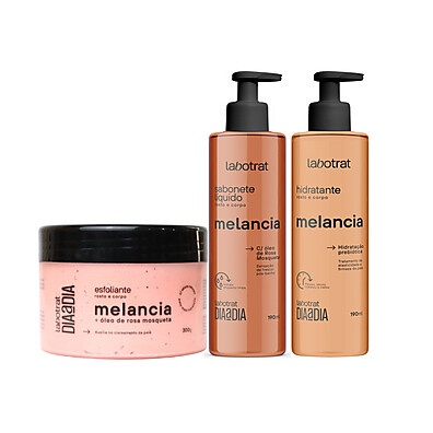 Kit Esfoliante Hidratante Sabonete Melancia – Pele Suave em Casa