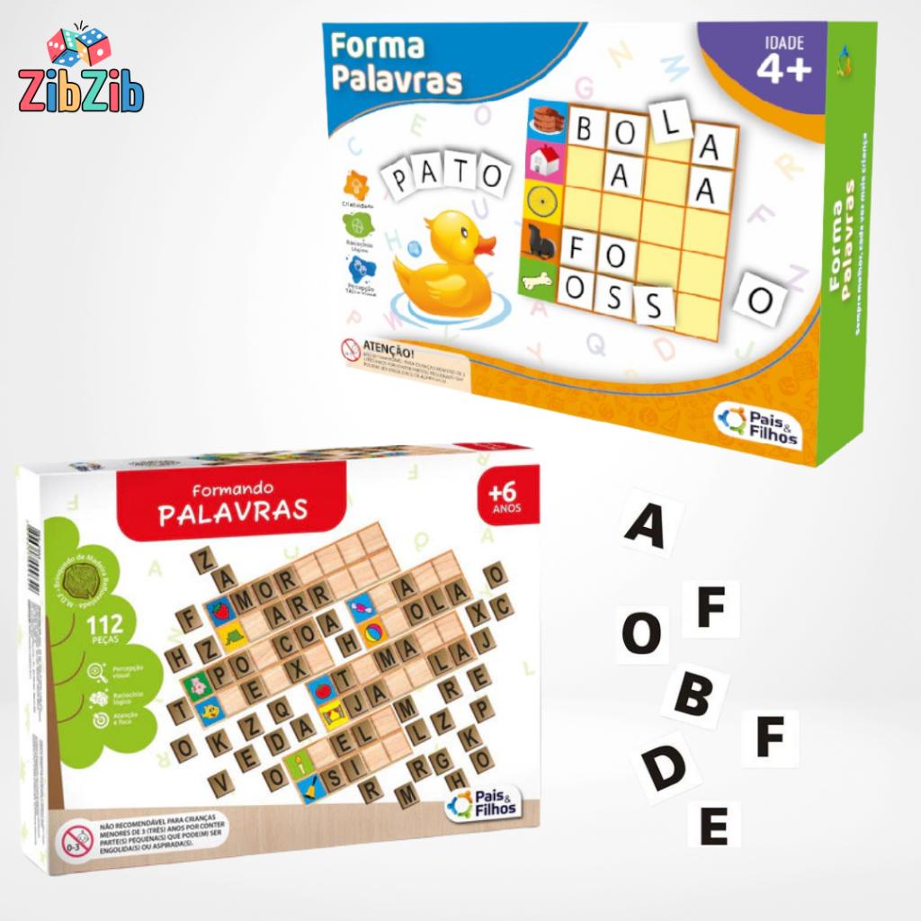 Kit Formando Palavras: Aprenda Brincando com Crianças e Adultos