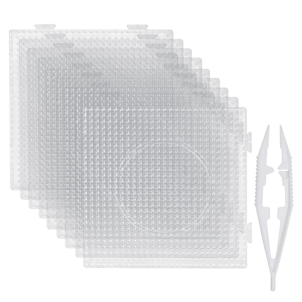 Kit 9 Pegboards Quadrados para Contas Grandes 5mm - Crie Artes Incríveis!