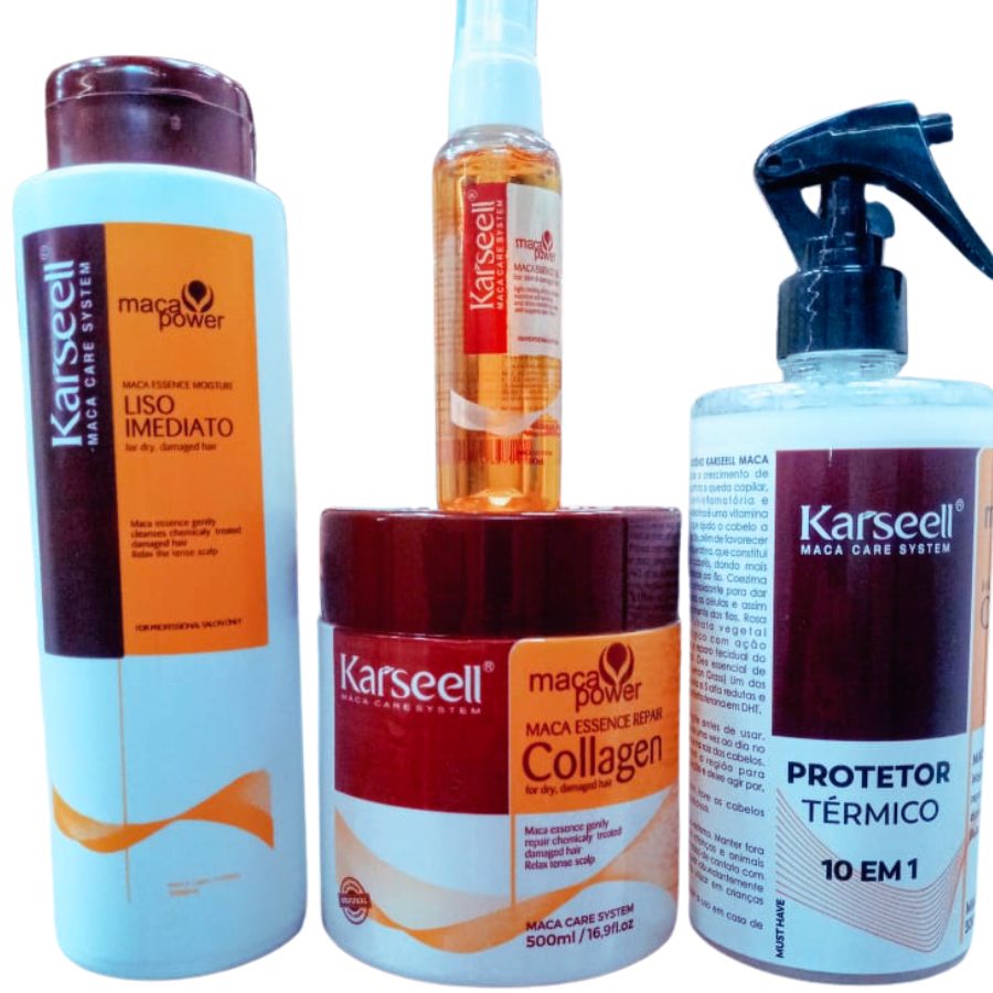 Kit Karseell: Cabelo Liso, Brilhante e Saudável
