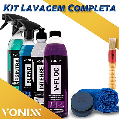 Kit Lavagem Automotiva Vonixx: Limpeza Completa!