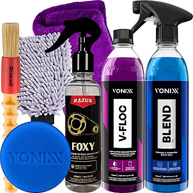 Kit Lavar Moto Vonixx: Limpeza Completa + Cera!
