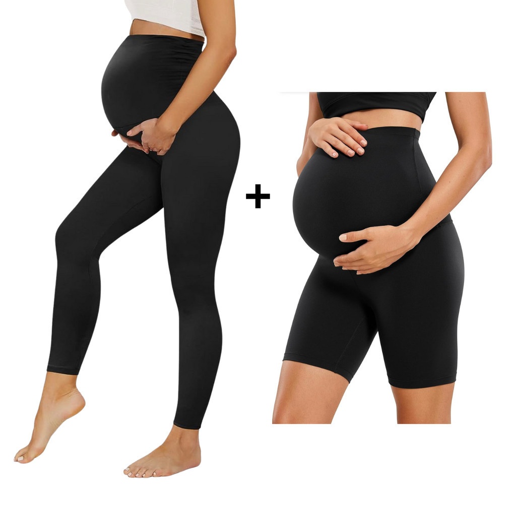 Kit Legging e Shorts Gestante: Conforto Total!