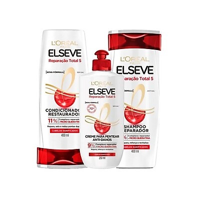 Kit L'Oréal Reparação Total 5: Cabelos 5x Mais Fortes