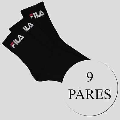 Kit Meia Fila 9 Pares Cano Médio Preto – Conforto e Estilo que Duram o Dia Todo