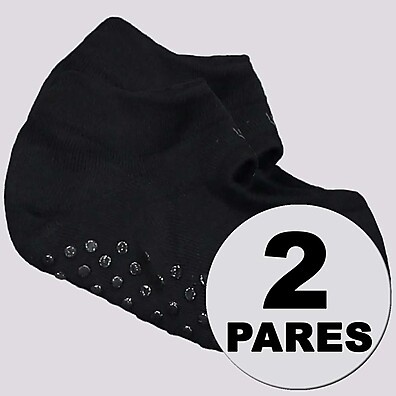 Kit Meia Lupo Performance para Pilates: 2 Pares Pretos que Garantem Estilo e Conforto
