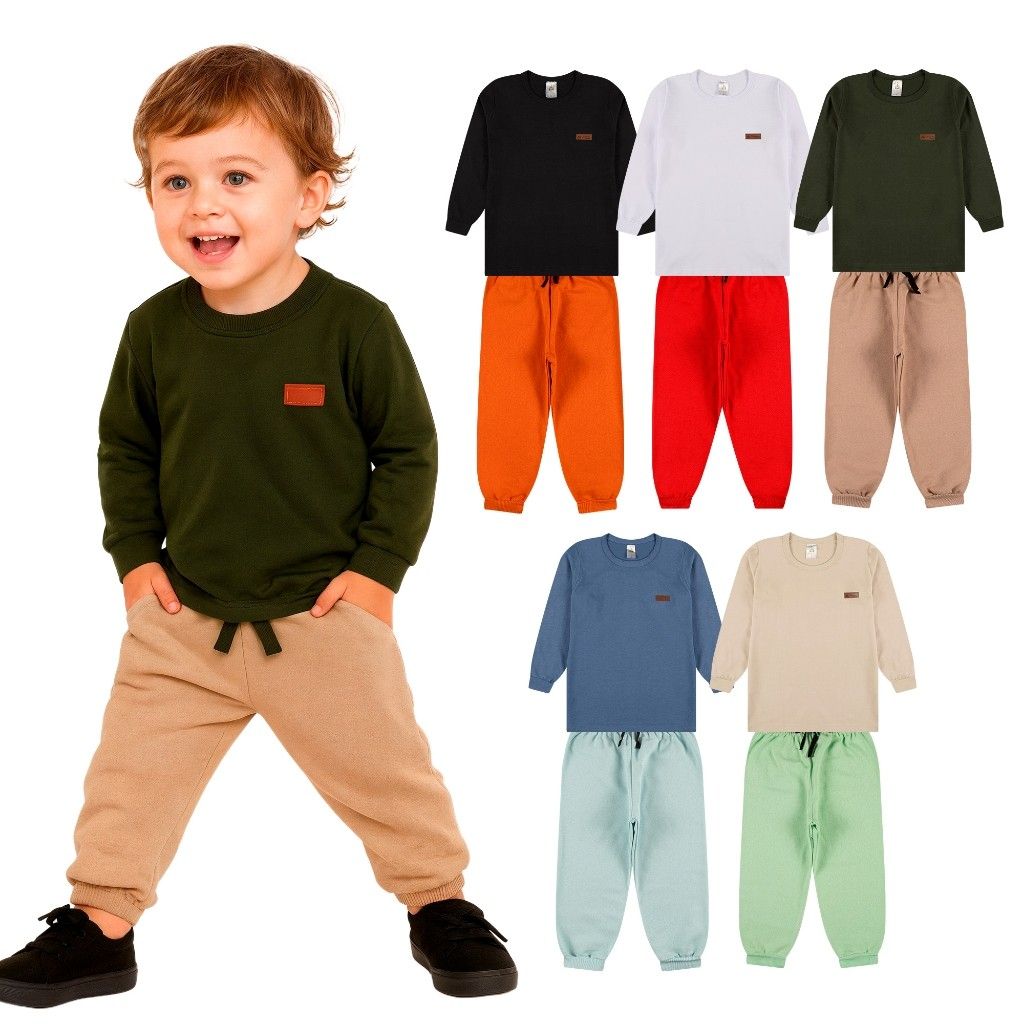 Kit Moletom Infantil Menino: Conforto e Estilo!