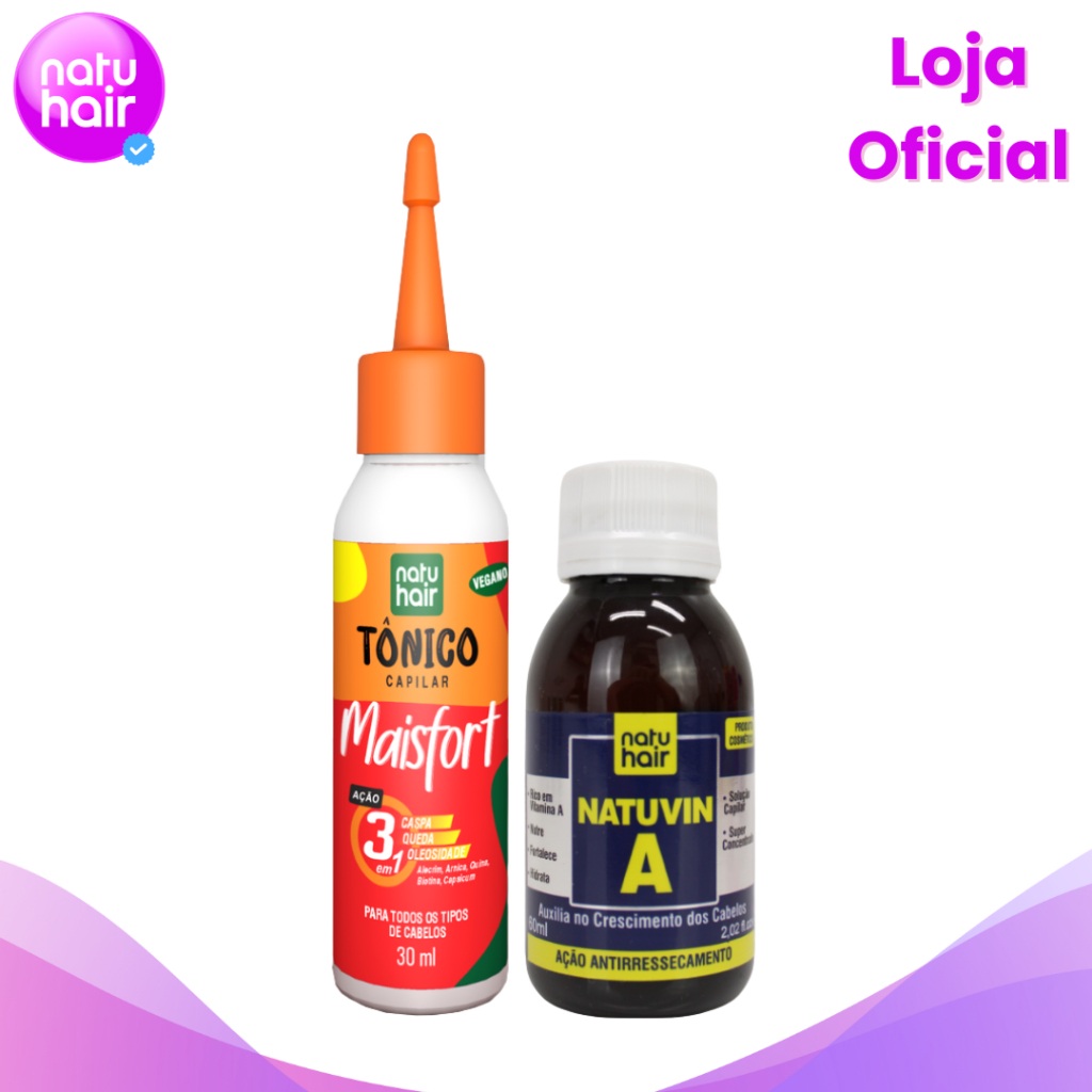 Kit NatuVin A + MaisFort: Cabelos Fortes e Crescimento Acelerado
