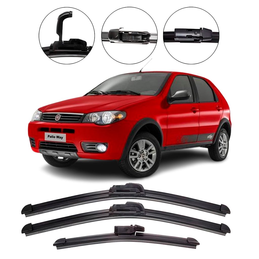 Kit Palhetas Limpador Fiat Palio G3/G4 2004-2015: Visibilidade Total em Chuvas