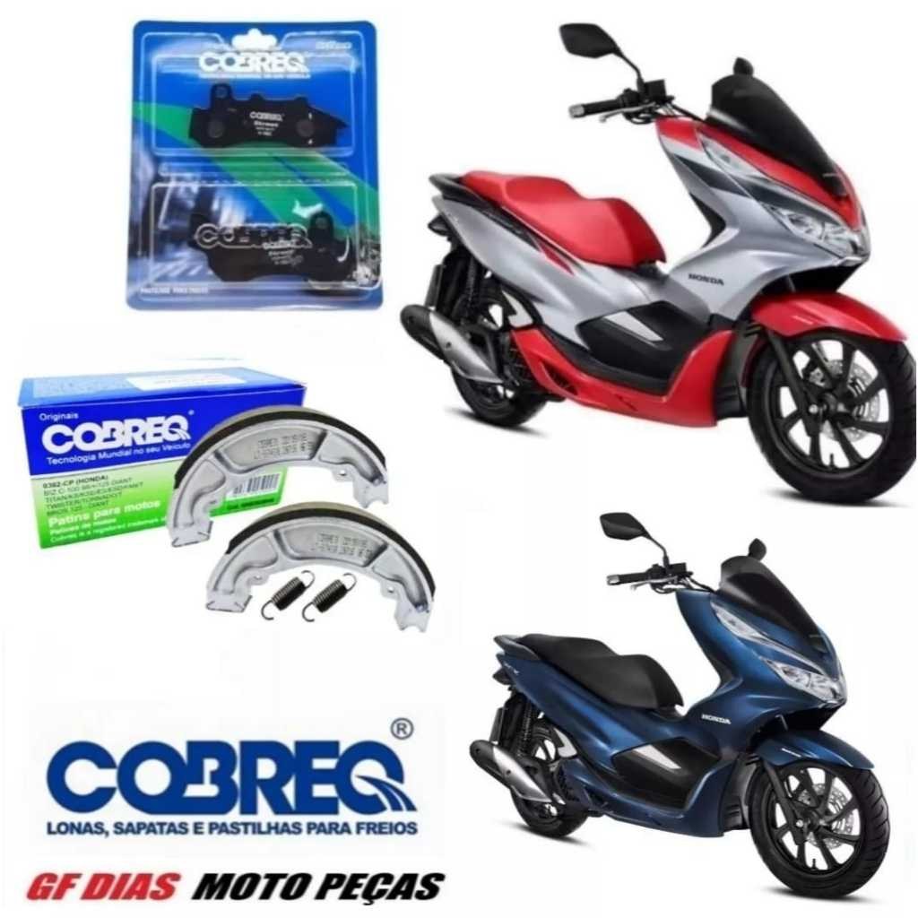 Kit Pastilha e Lona Freio Original Cobreq para PCX 150 2019-2020 S/ABS