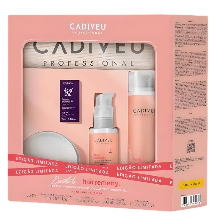 Kit Presente Cadiveu Hair Remedy: Recupere Cabelos Danificados com Tecnologia 3D Maxx