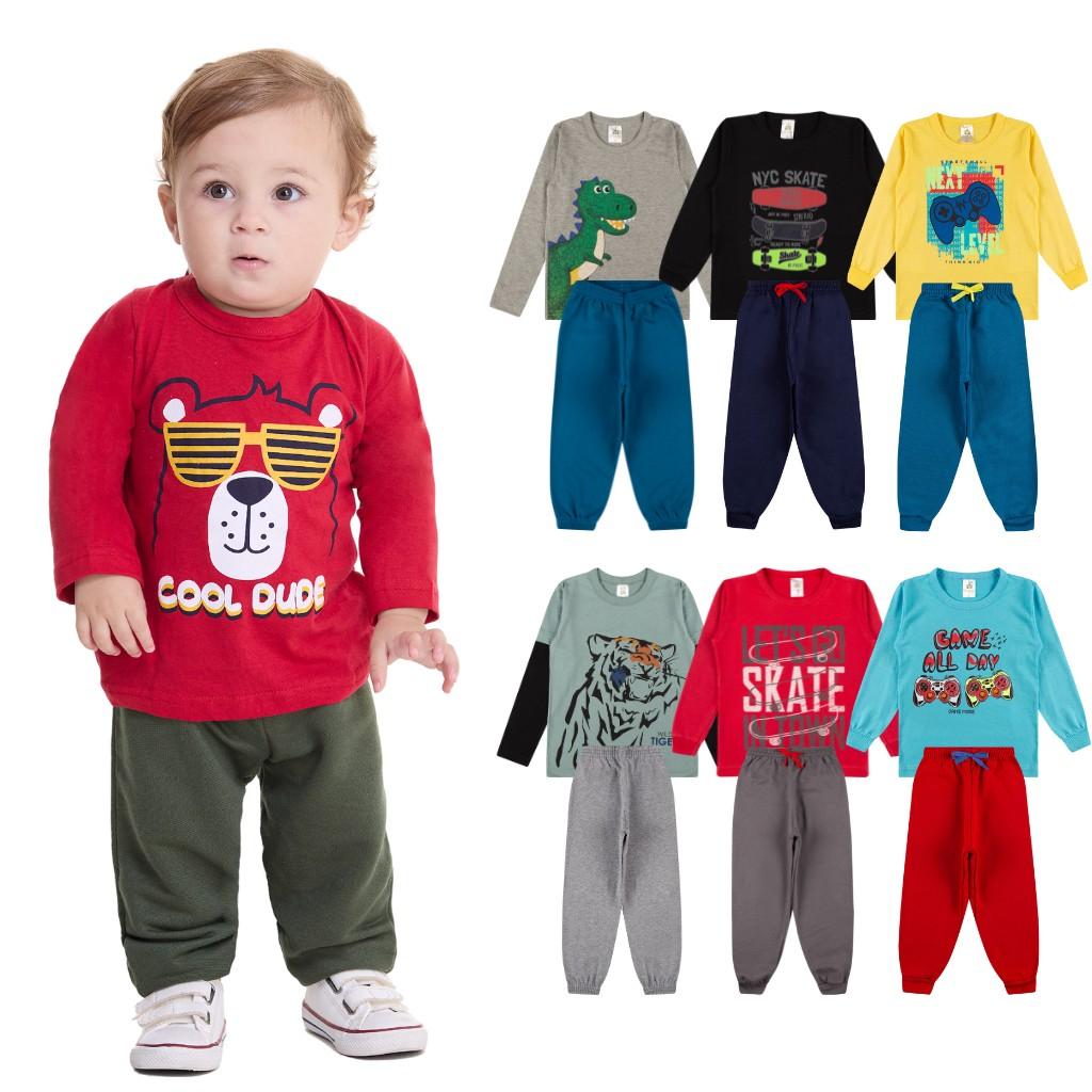 Kit Roupa Bebê Menino: 6 Peças Conforto e Estilo!