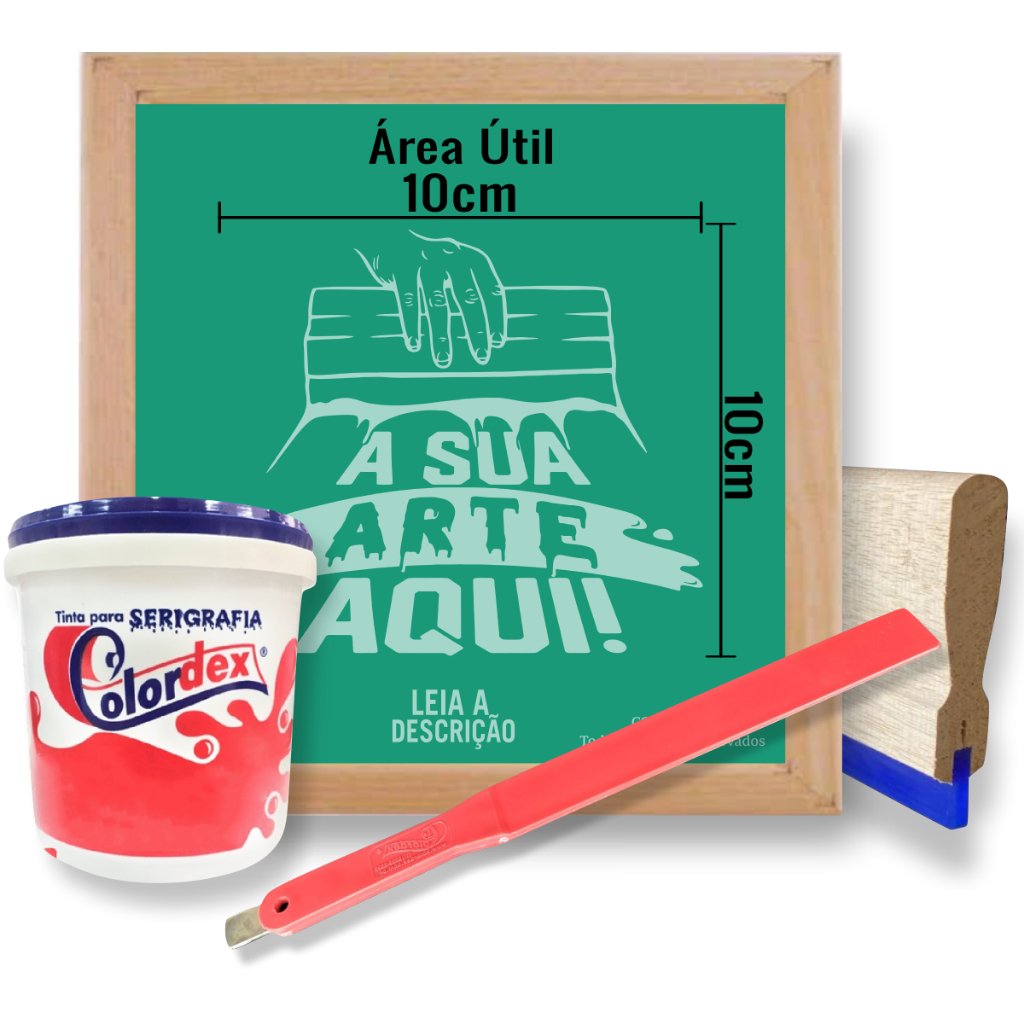 Kit Serigrafia 20x20: Crie Estampas Profissionais em Casa!