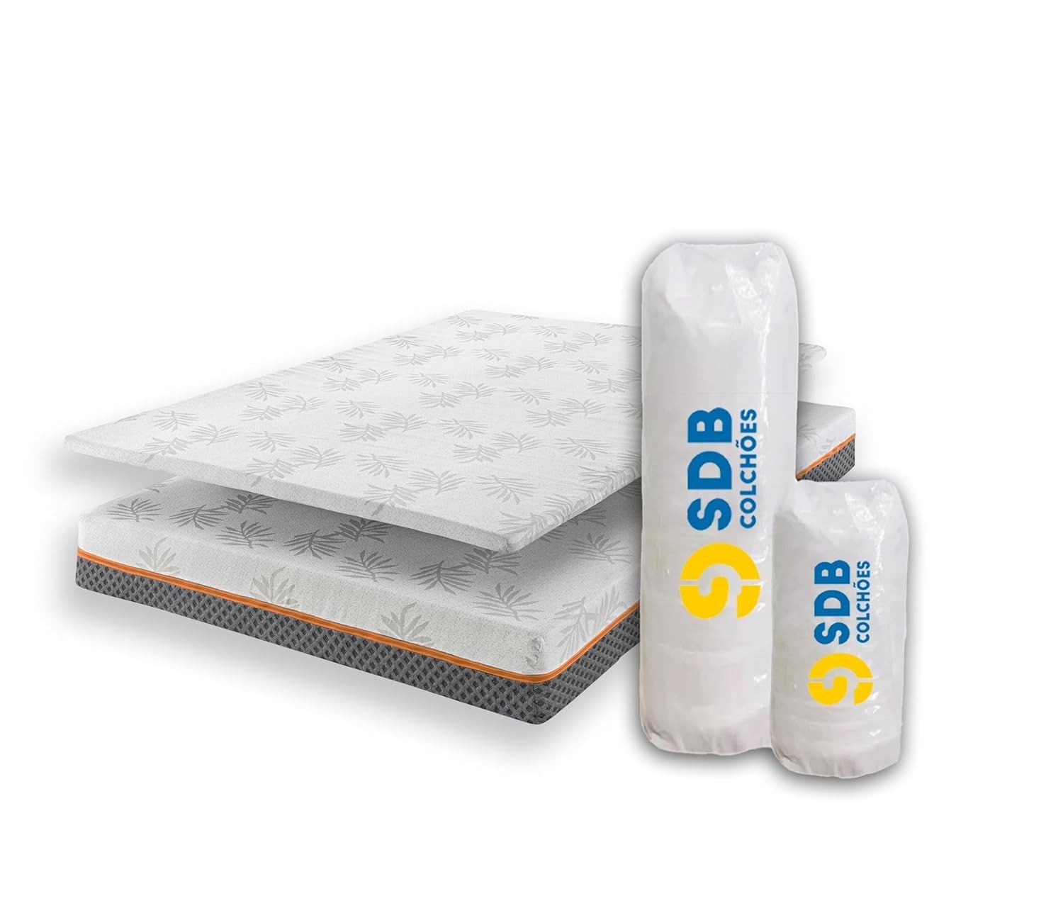 Kit Colchão de Molas Ensacadas com Pillow Top Casal D33 - Conforto Nórdico e Sustentabilidade