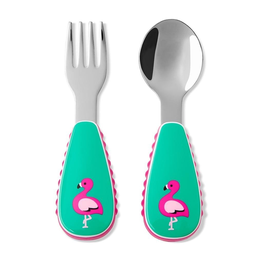 Kit Talheres Flamingo Skip Hop: Refeição Divertida!