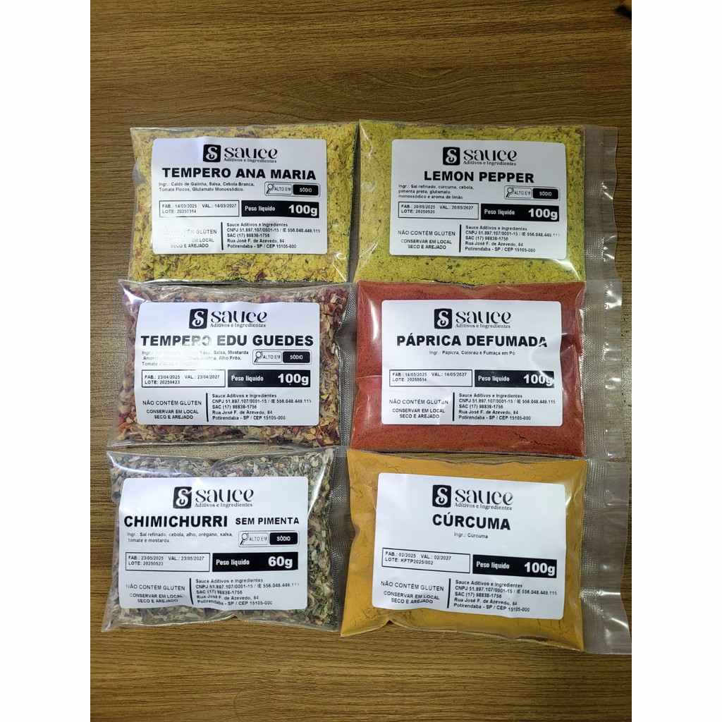 Kit Temperos Gourmet: 6 Sabores que Transformam suas Receitas