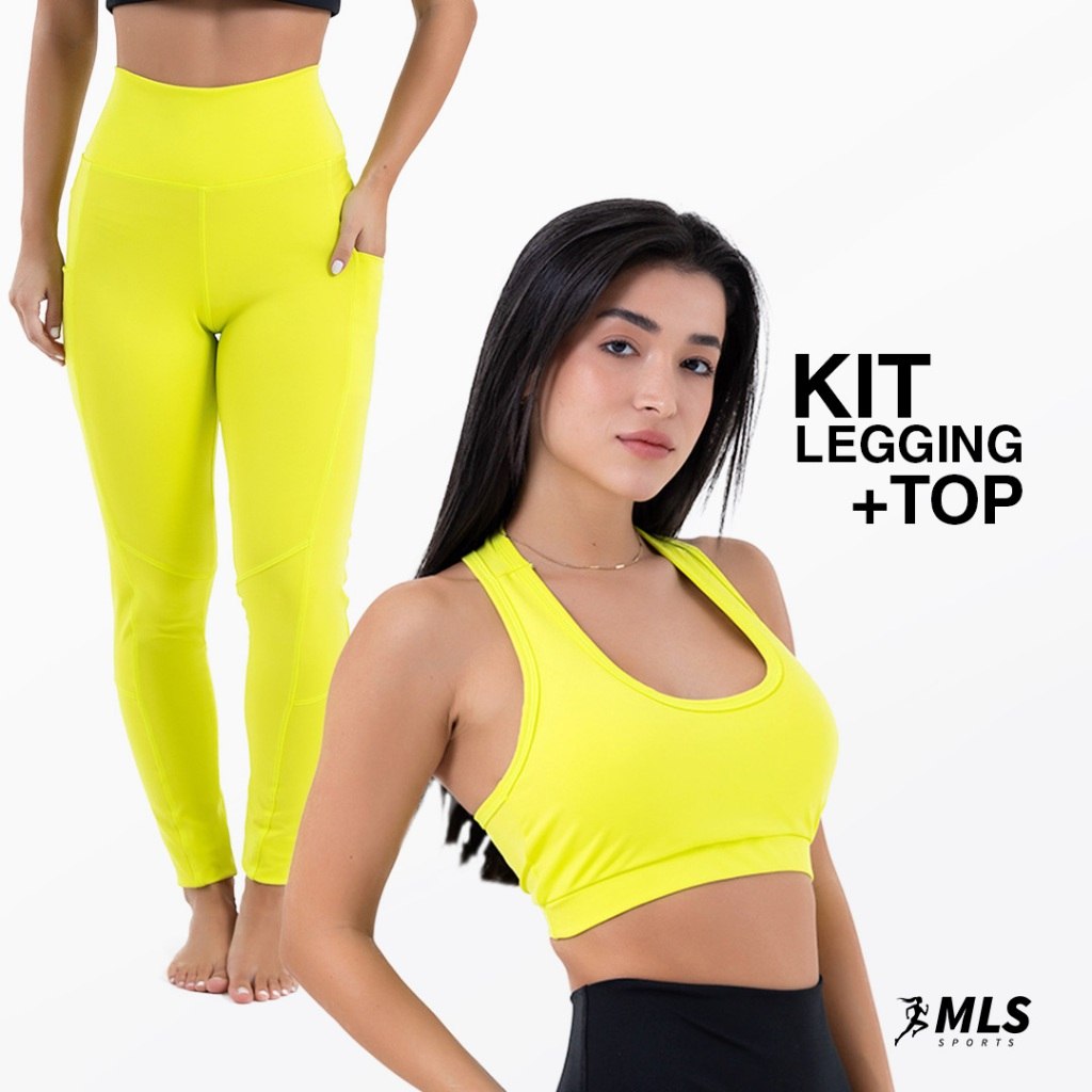 Kit Top Nadador + Legging Feminino Fitness: Conforto e Estilo no Treino