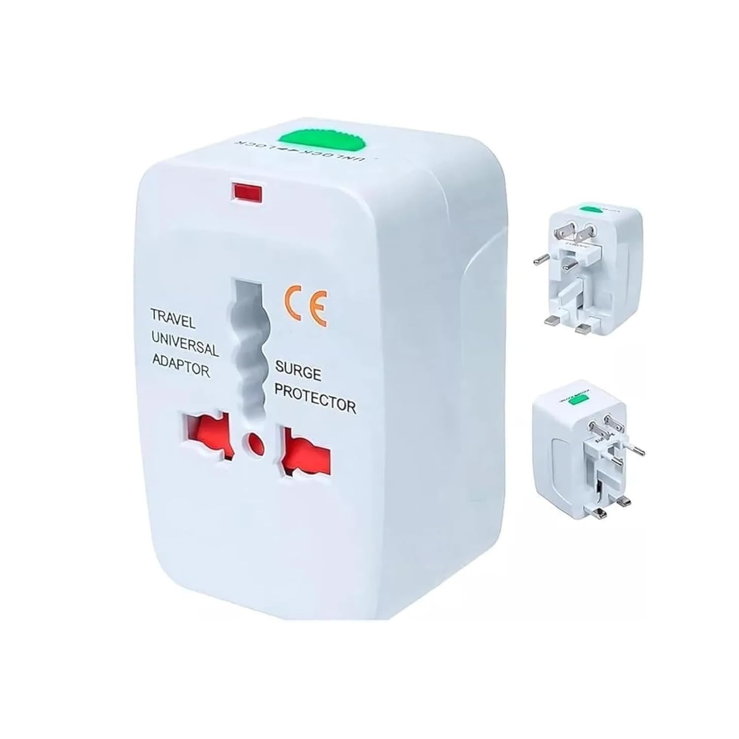 Kit 2 Adaptadores de Tomada Universal Viagem Internacional Bivolt - 150 Países