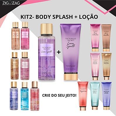 Kit Victoria's Secret: Body Splash + Loção Hidratante