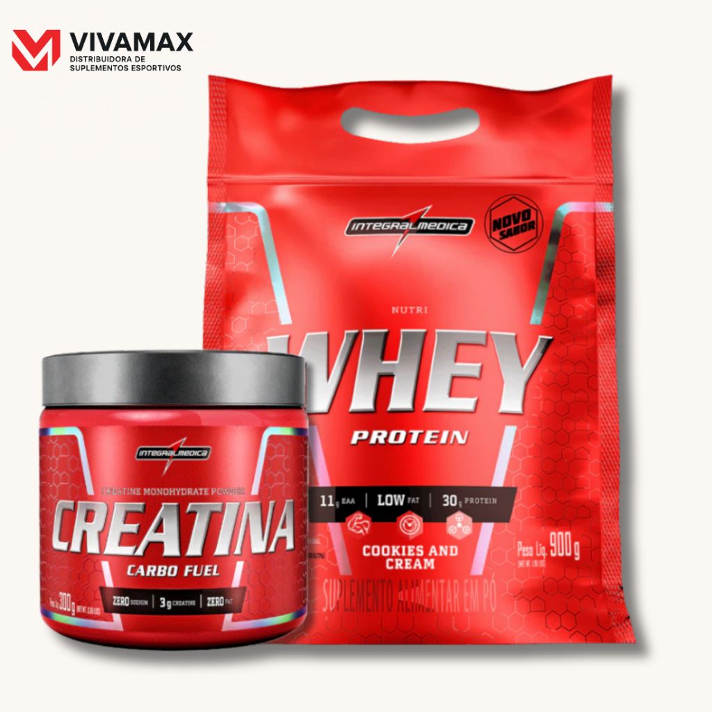 Kit Whey + Creatina: Ganho Rápido!