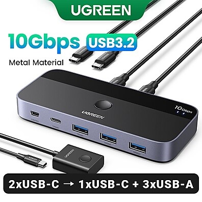 KVM USB C UGREEN: Compartilhe 4 Dispositivos!