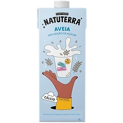 Leite Aveia Natuterra 1L: Cremoso, Sem Açúcar e Lactose