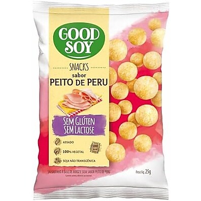 GoodSoy Peito Peru: Snack Sem Glúten e Lactose 25g