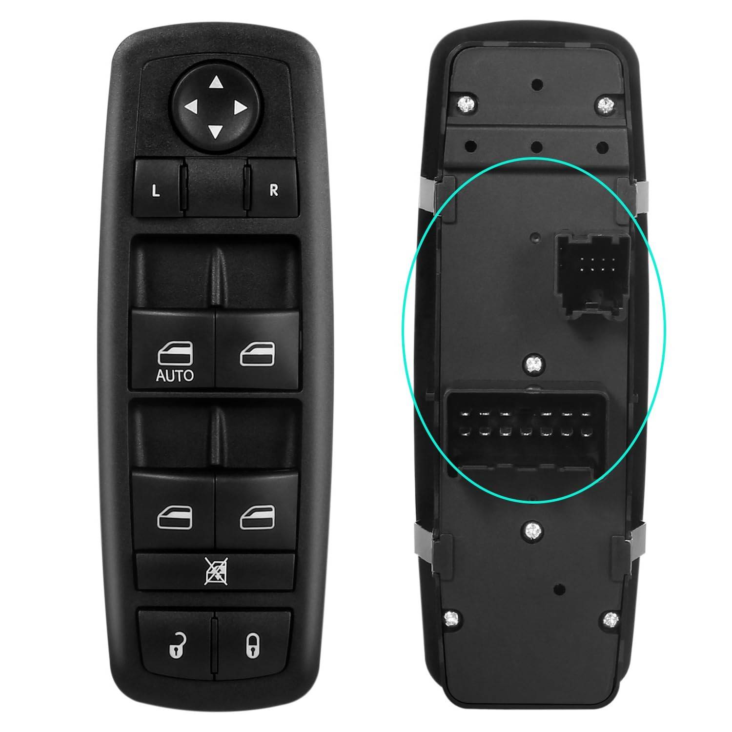 Interruptor Mestre Vidro Elétrico Dodge Journey 2011-2016 (8+13 Pinos) - Lado Motorista