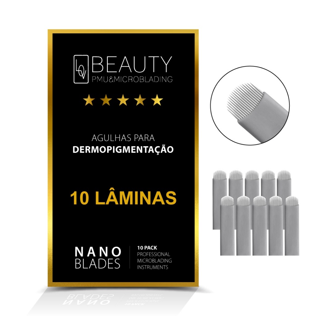Lâminas LovBeauty Nano Blade 18U 0.18mm – Qualidade Médica com Anvisa