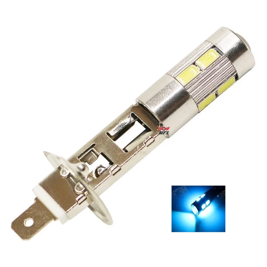 Lâmpada H1 LED Azul Cristal: Kit 2 Unidades 12V