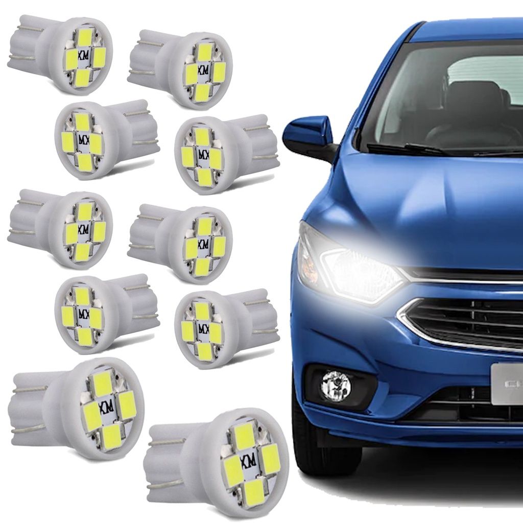 Lâmpadas LED T10: Ilumine seu Carro!
