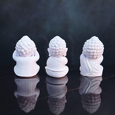 Budas Zen 3D: Paz e Decoração para Seu Lar 🧘