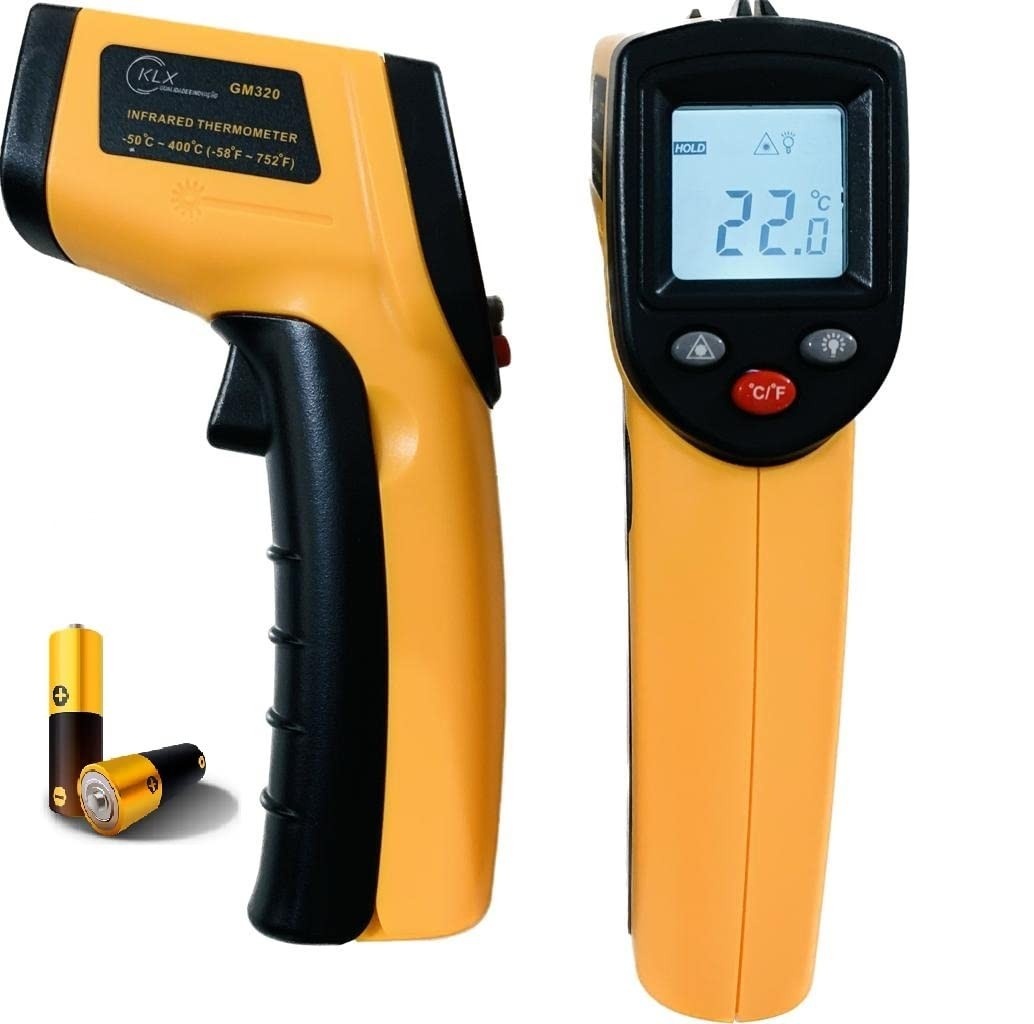Termômetro Infravermelho Industrial KLX -50 a 400°C com Mira Laser | Precisão e Inovação