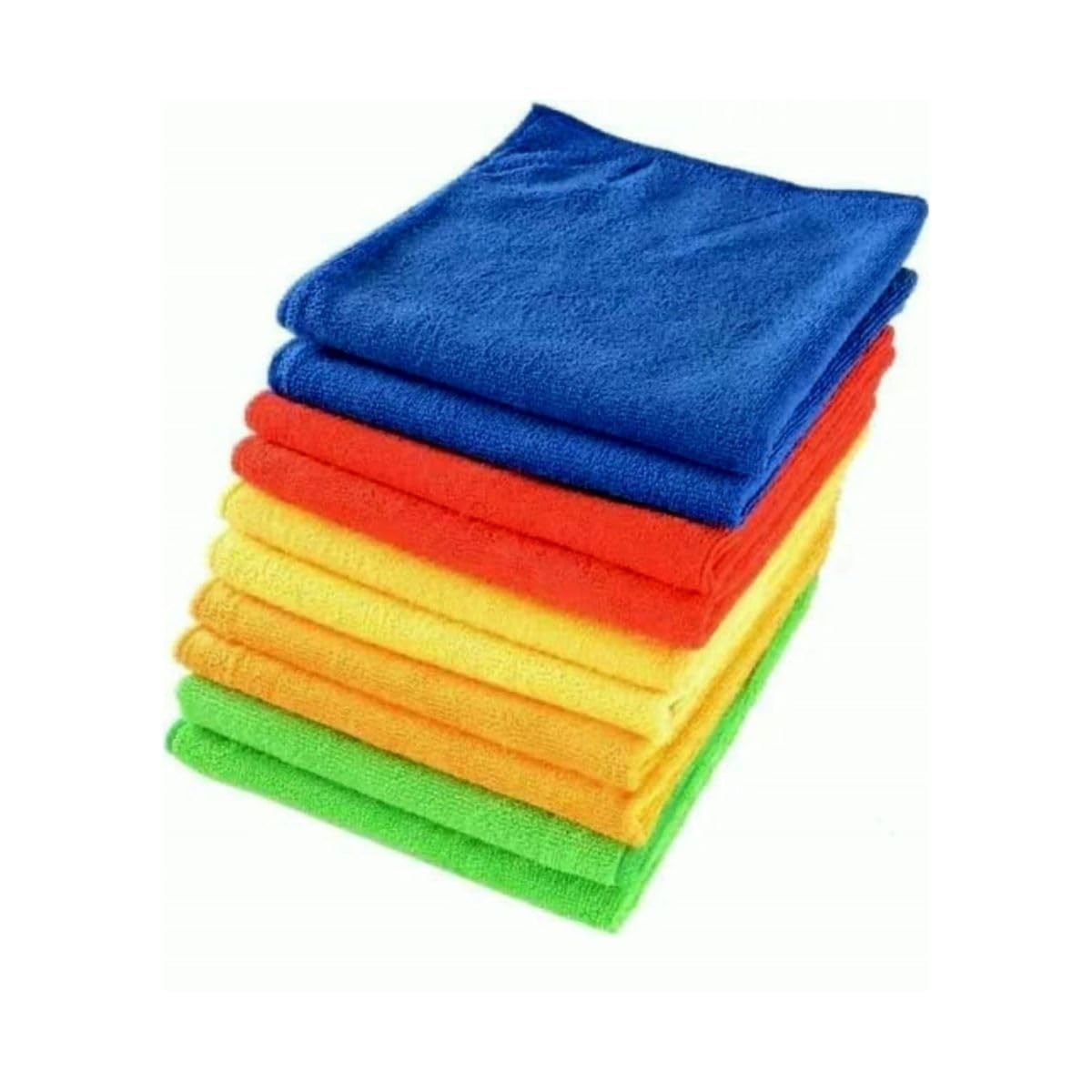 Kit 10 Panos de Microfibra Laváveis 25x25cm - Multiuso Reutilizável para Limpeza Geral