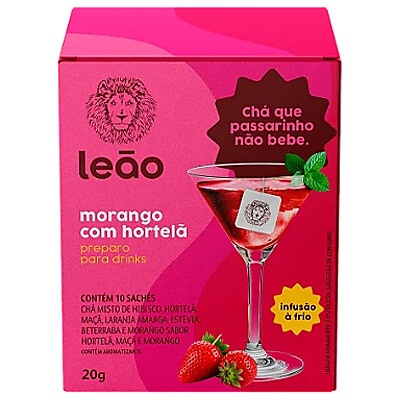 Leão Drinks: Saboreie Morango & Hortelã!