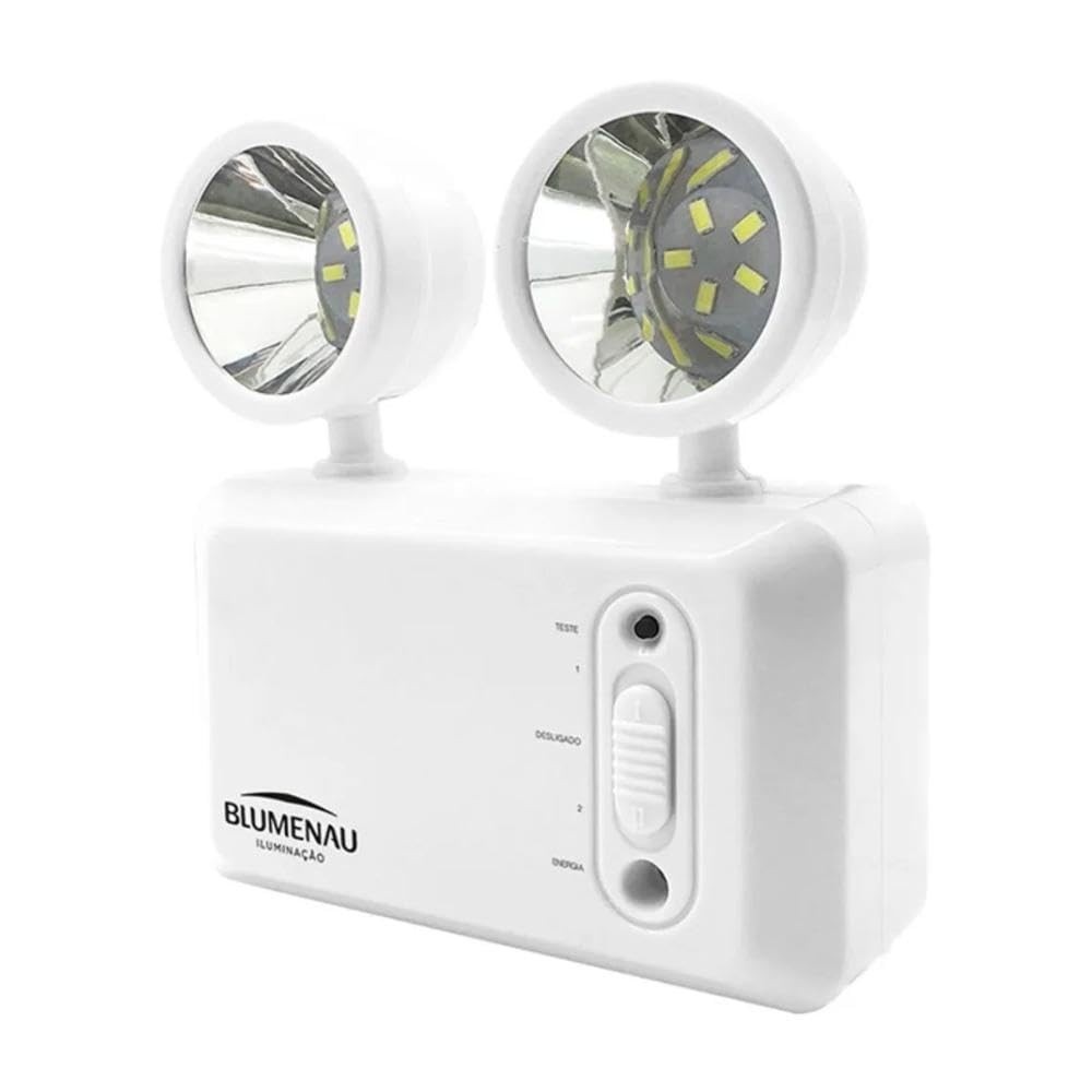 Luminária de Emergência LED 3W 600lm: Iluminação Confiável e Segura