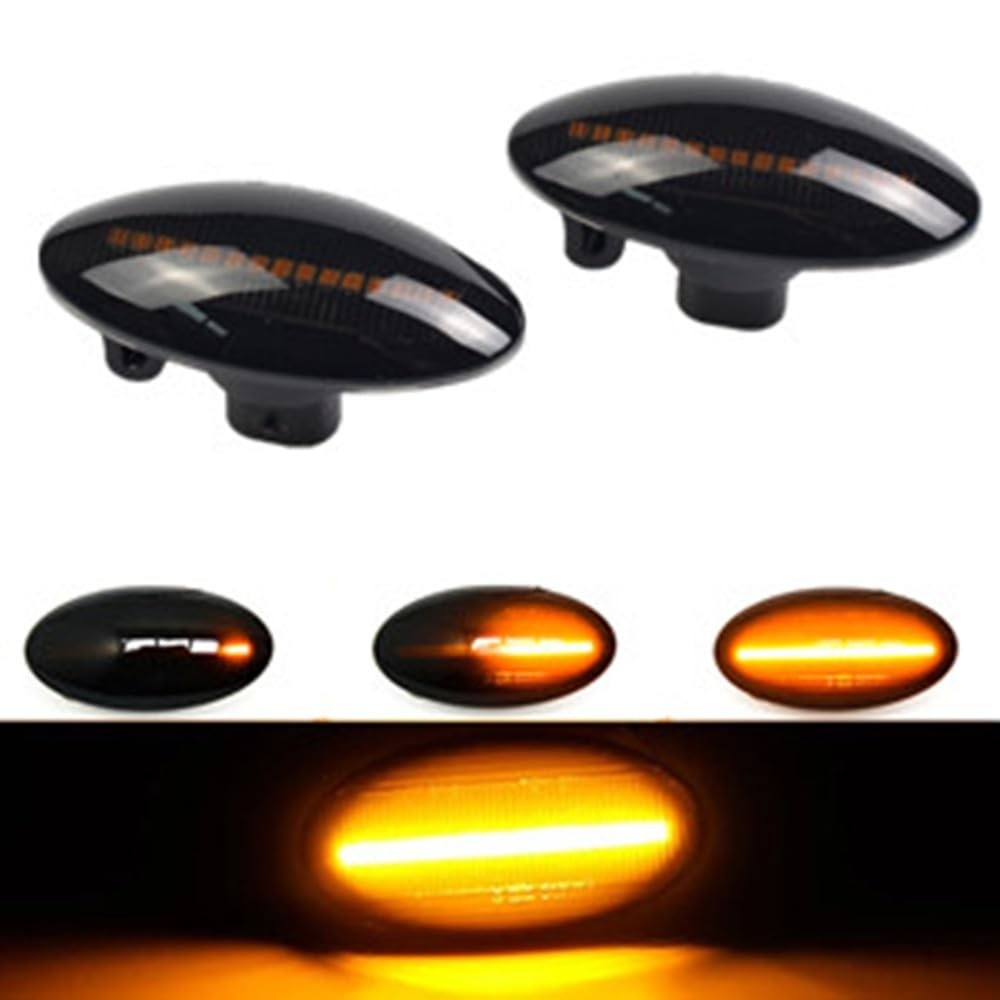 Lâmpada Seta LED Fluxo D'água para Suzuki Grand Vitara, Jimny, Swift, SX4 e Fiat Sedici - Sinalização Dinâmica e Segura