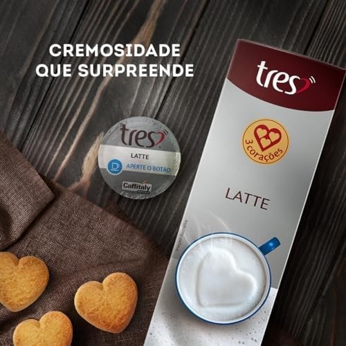 3 Corações Cápsula de Leite, Latte TRES - 10 unidades