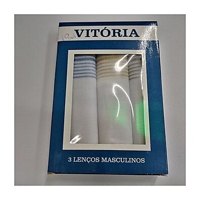 Lenço de Algodão Vitoria: Conforto em 3 Unidades