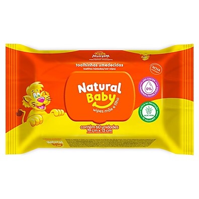 Lenços Umedecidos Natural Baby: Cuidado Suave e Eficaz