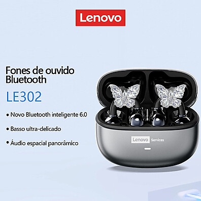 Lenovo LE302: Fones Bluetooth 6.0 para Jogos