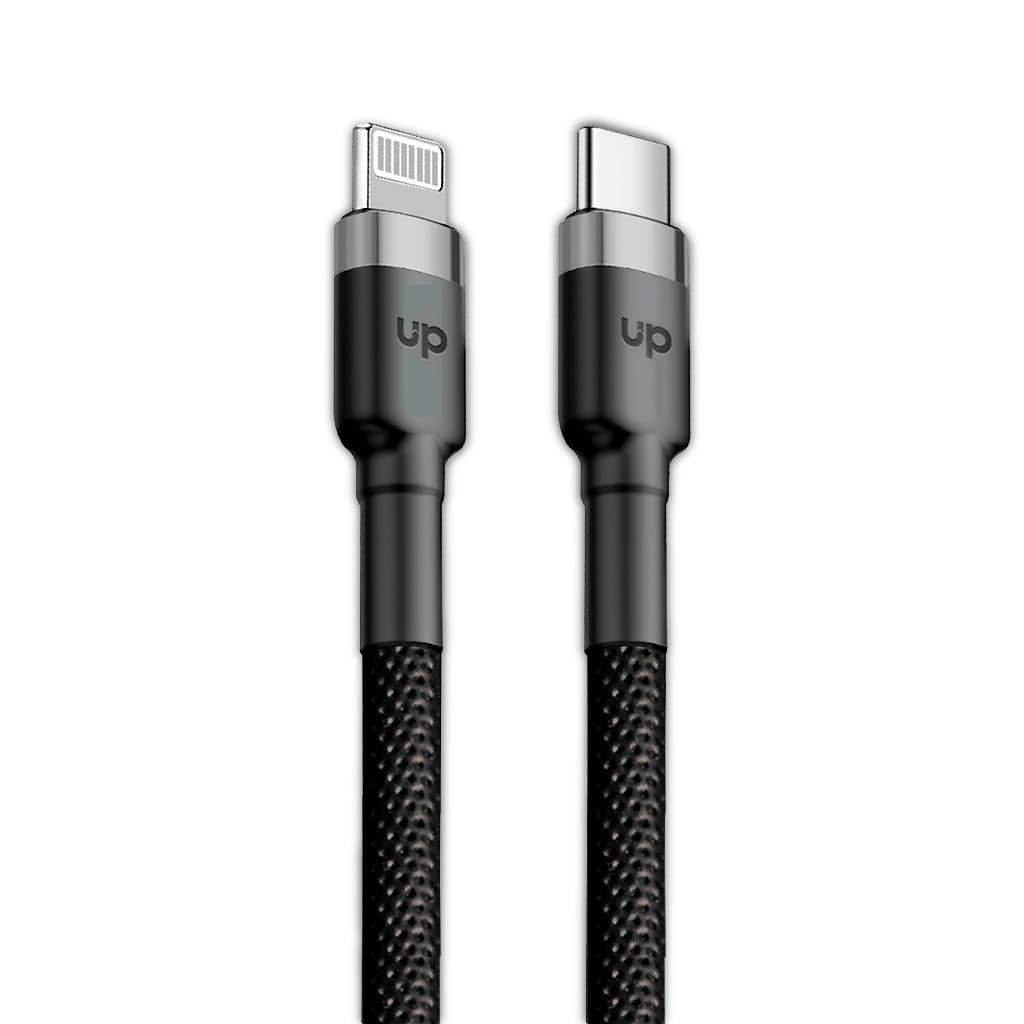 Cabo Lightning para USB-C UP Electronics: Carregamento Rápido, Transferência Segura e Design Premium